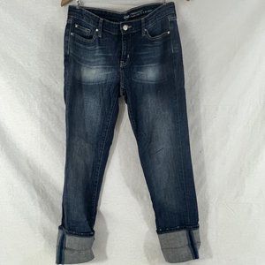 Women's dark wash vintage jeans